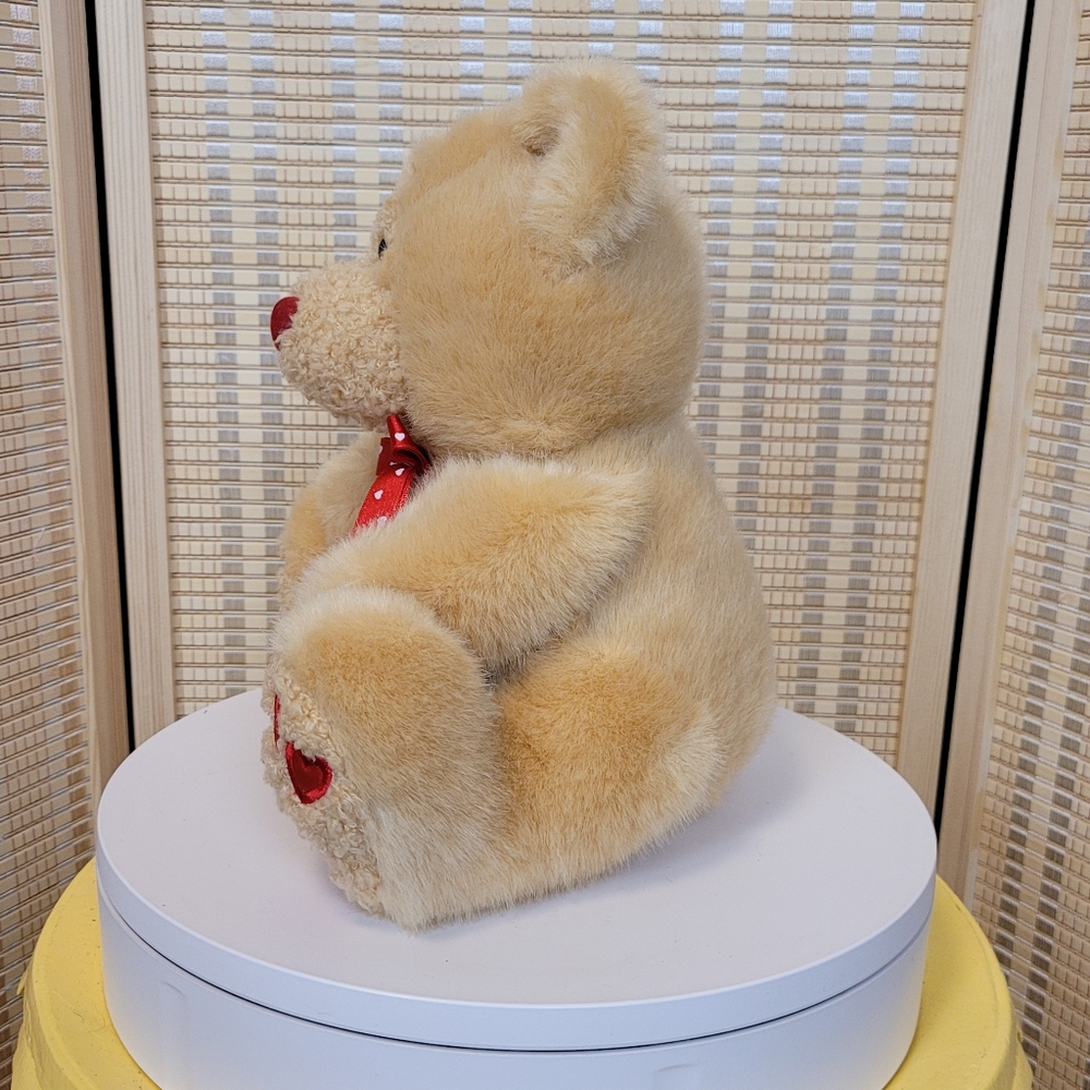 Vintage Valentine's Plush bear - Picture 6 of 11